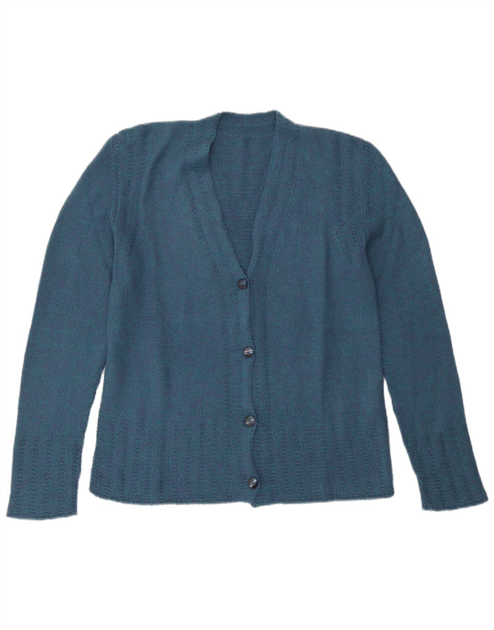 Vintage dame cardigan sweater UK 12 Medium Blue