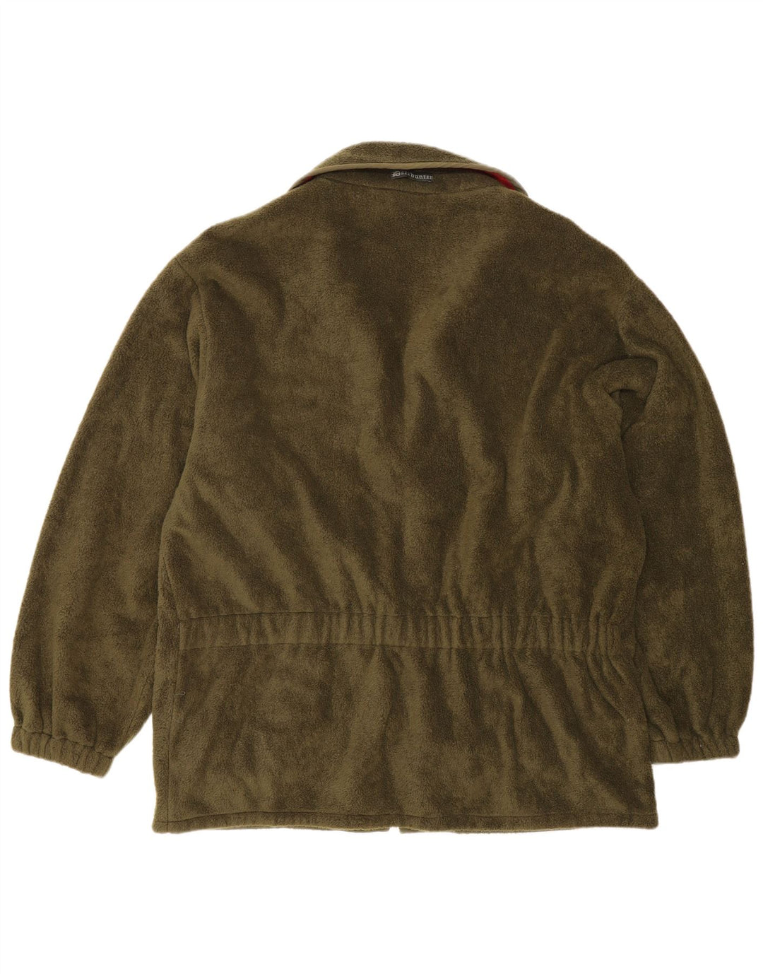 Deerhunter Mens Loose Fit Fleece Jacket UK 38 Medium Khaki Colourblock