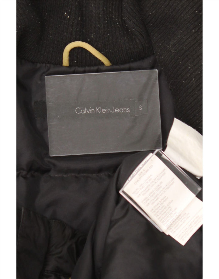 CALVIN KLEIN JEANS Mens Padded Jacket UK 36 Small Black Polyamide Vintage Calvin Klein Jeans and Second-Hand Calvin Klein Jeans from Messina Hembry 