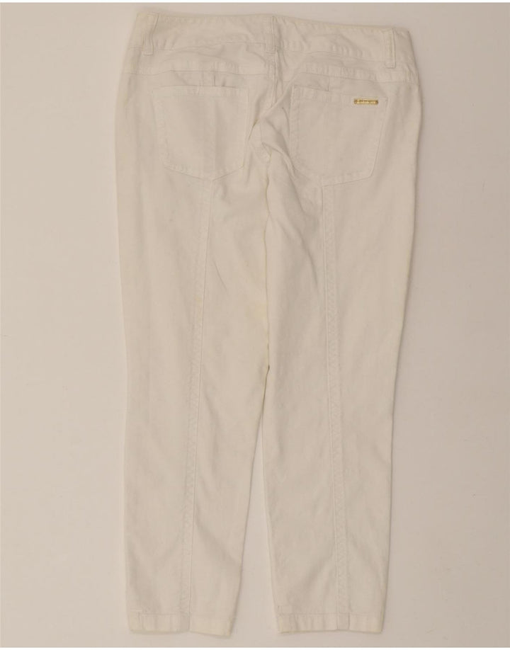 MICHAEL KORS Womens Straight Cropped Trousers US 8 Medium W32 L26 White Vintage Michael Kors and Second-Hand Michael Kors from Messina Hembry 
