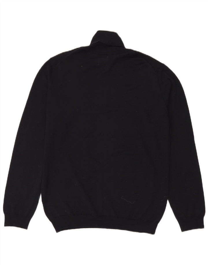 Zara Herre rullehals sweater mellem marineblå akryl