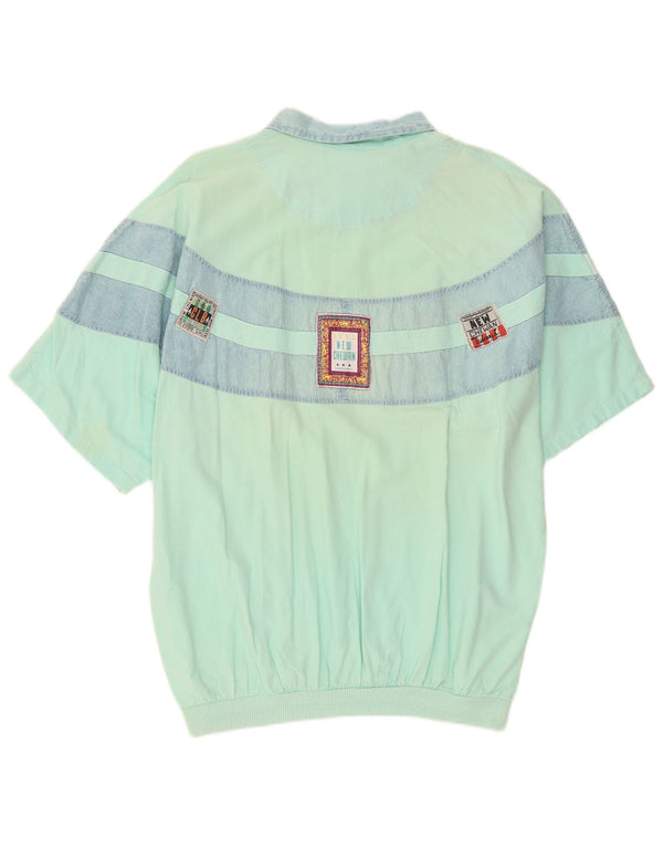 Chewan - Jersey gráfico para hombre, talla única, color turquesa