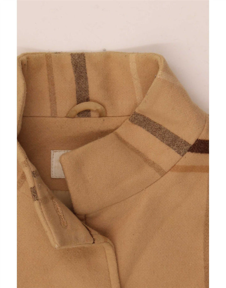 Marks & Spencer Abrigo para mujer UK 8 Small Beige Check Poliéster