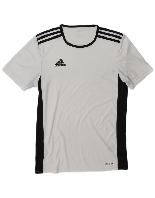 Adidas Hommes Aeroready Graphic T-Shirt Haut Petit Blanc Colorblock Polyester