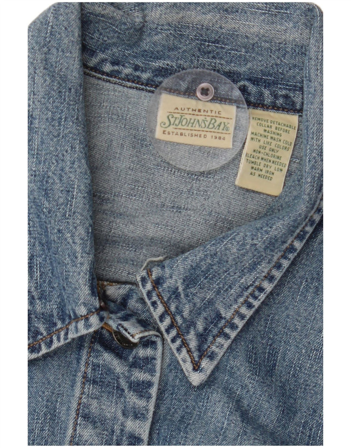 ST JOHN'S BAY Dame denimjakke UK 16 Large Blue