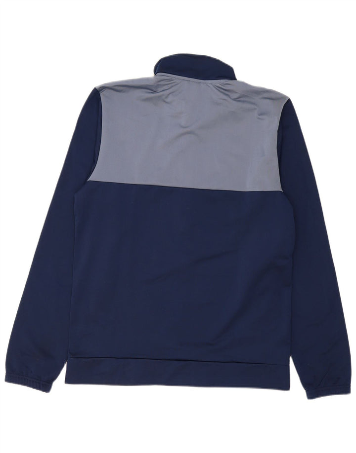 ADIDAS Mens Tracksuit Top Jacket Medium Navy Blue Colourblock