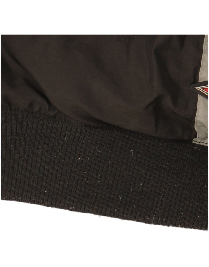Bear Herren Kapuzenjacke, wendbar, wattiert, UK 40, Größe L, Grau, Polyamid