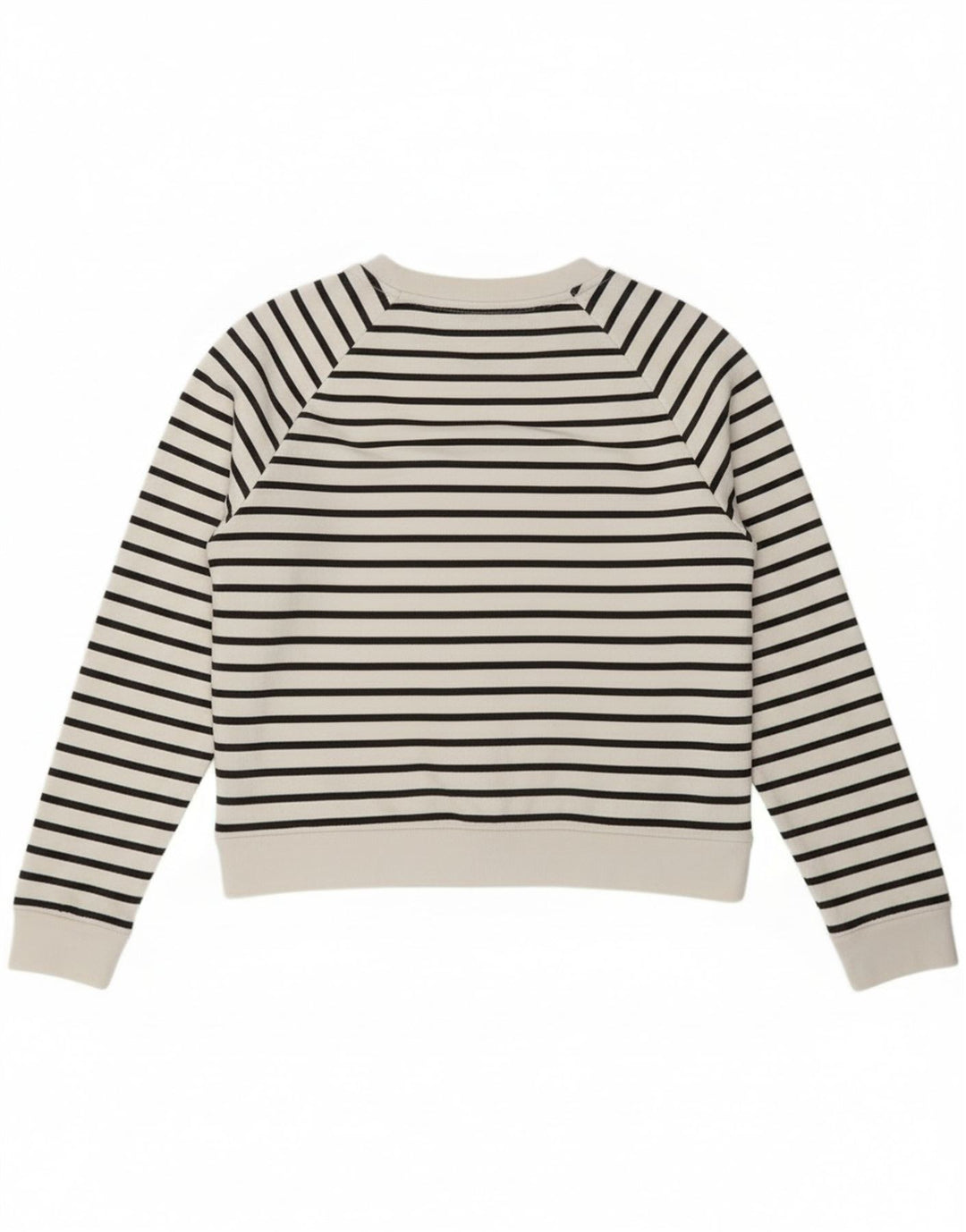 Levi's Womens Graphic Sweatshirt Jumper UK 14 Medium White Striped Nautical