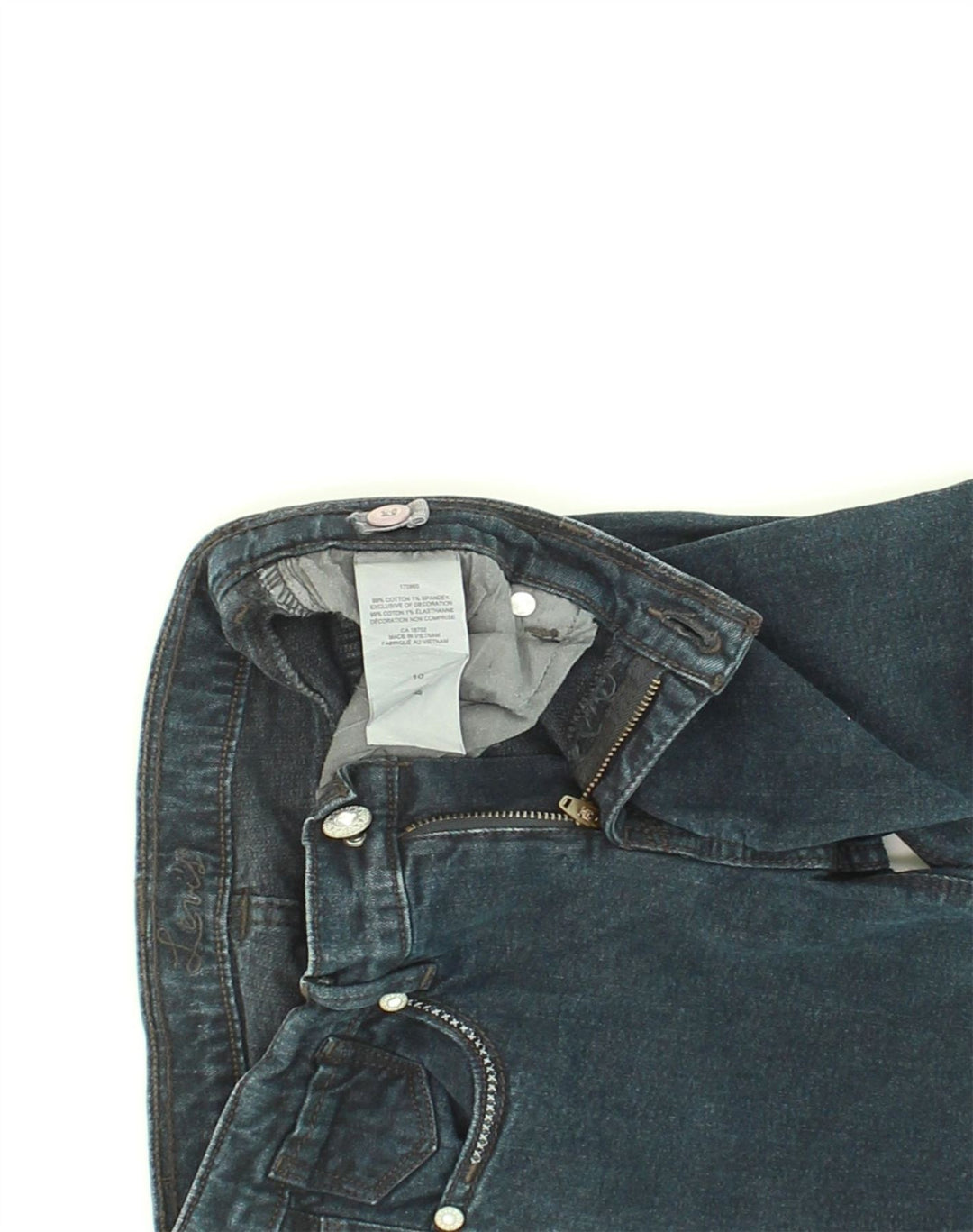 LEVI'S Girls Denim Shorts 9-10 Years W26 Blue Cotton | Vintage Levi's | Thrift | Second-Hand Levi's | Used Clothing | Messina Hembry 