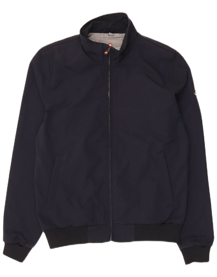 Canadiens Mens Bomber Jacket IT 48 Medium Navy Blue Polyester