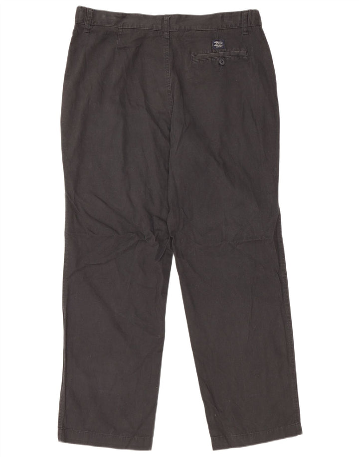 Marks & Spencer Mens Regular Regular Fit Chino Trousers W36 L31 Black