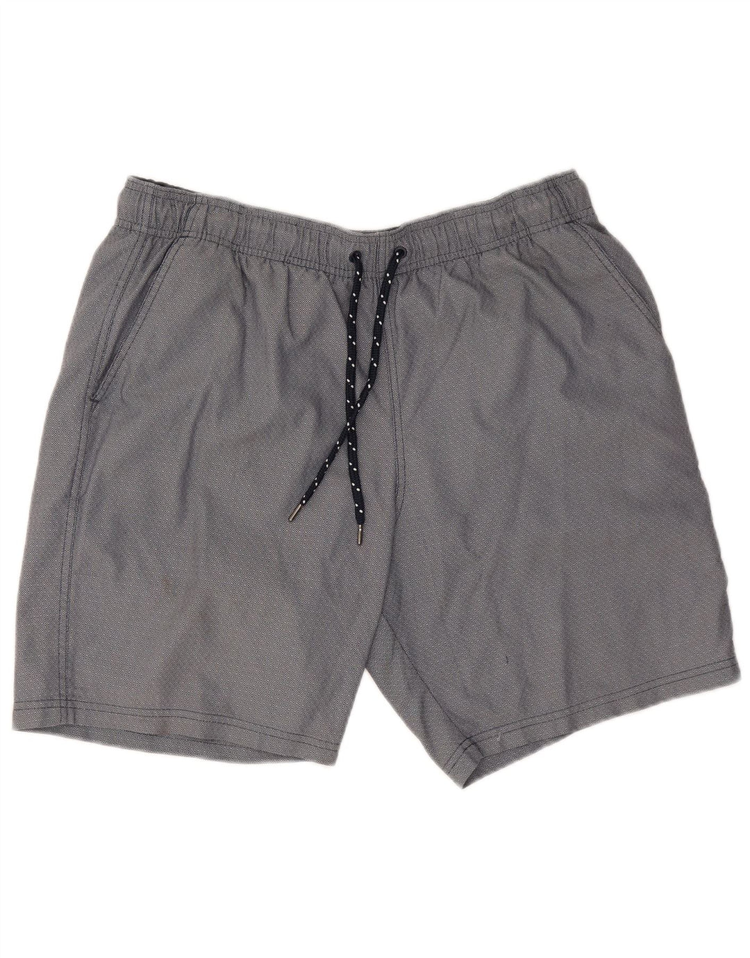 Marks & Spencer Mens Sport Shorts Large Navy Blue Geometric Cotton