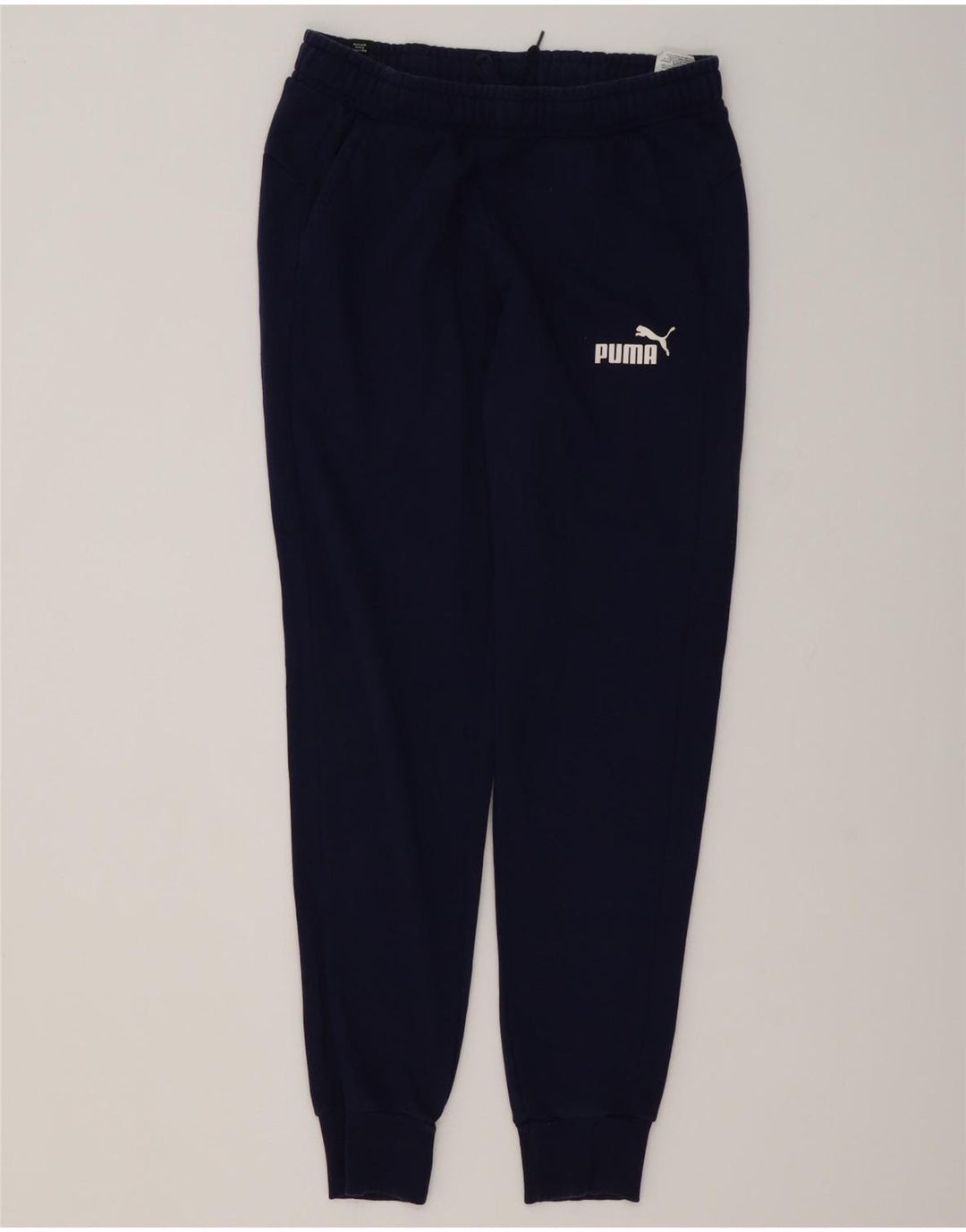 Puma Mens Tracksuit Trousers Joggers Medium  Navy Blue Cotton