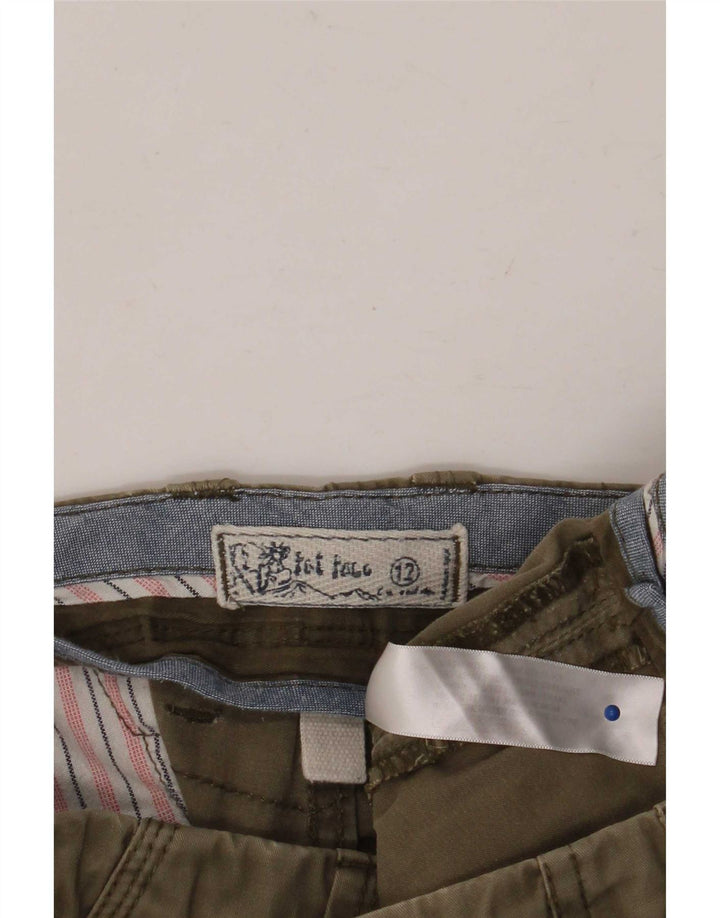 Fat Face Dame Cargo Shorts UK 12 Medium W32 Khaki Bomuld