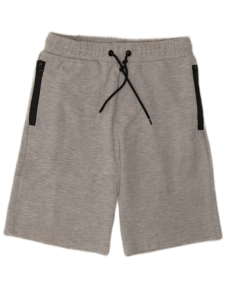 Zara Mens Sport Shorts Medium  Grey Flecked Polyester
