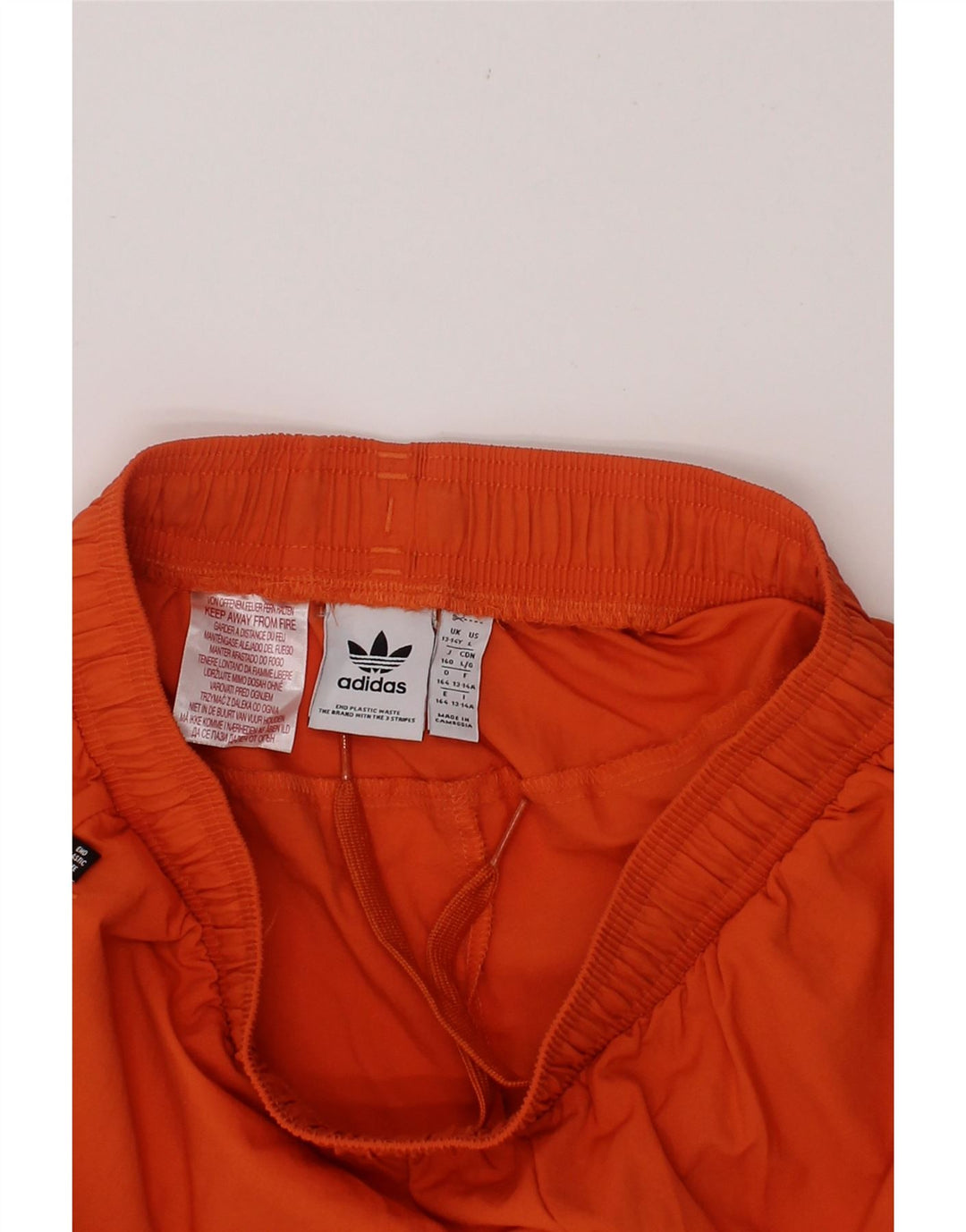 ADIDAS Boys Sport Shorts 13-14 Years  Orange Vintage Adidas and Second-Hand Adidas from Messina Hembry 