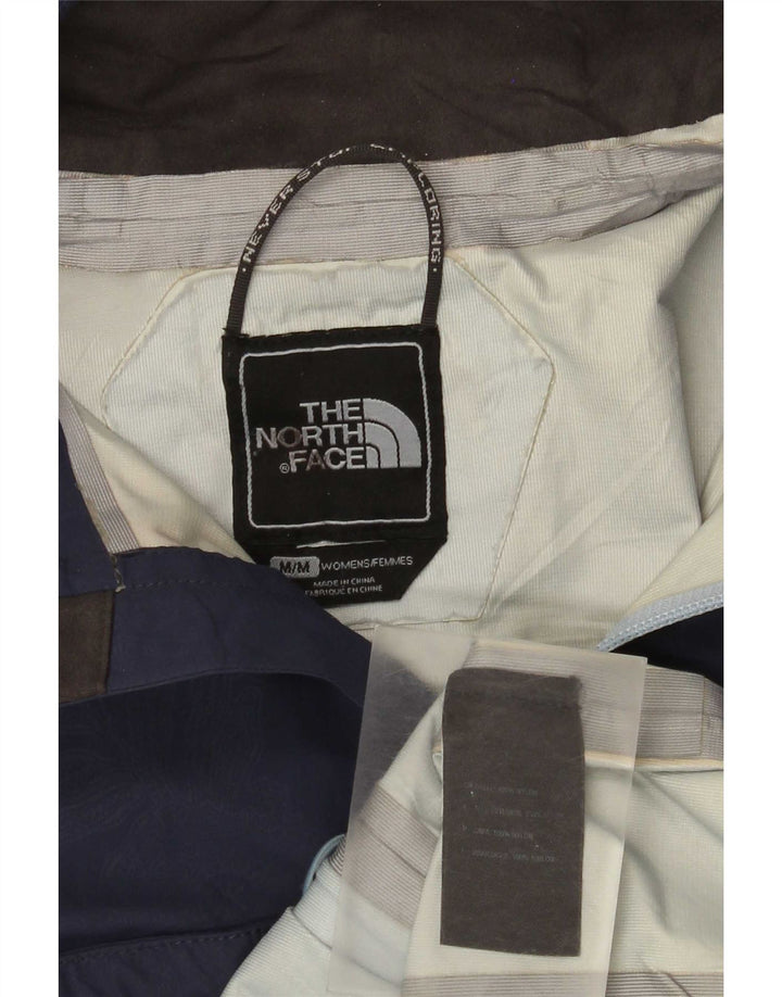 The North Face Womens Hyvent Hooded Rain Jacket UK 14 Medium Navy Blue