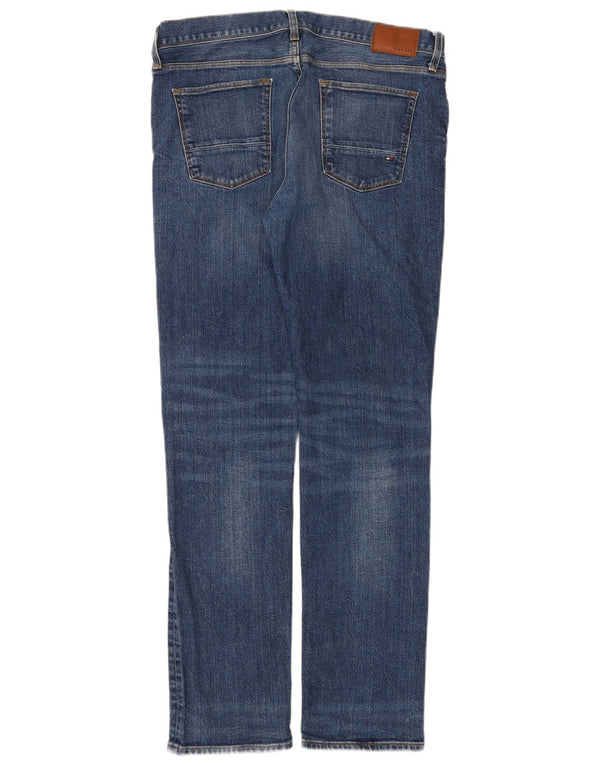 Tommy Hilfiger Mens Denton Straight Jeans W34 L32 Blue Cotton