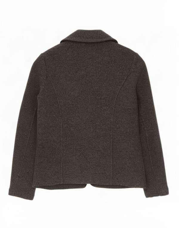 Laura Ashley Womens Cardigan Sweater UK 12 Medium Grey Lambswool