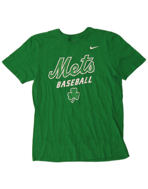 T-shirt męski Nike Mets Graphic Top, duży, zielony, bawełniany