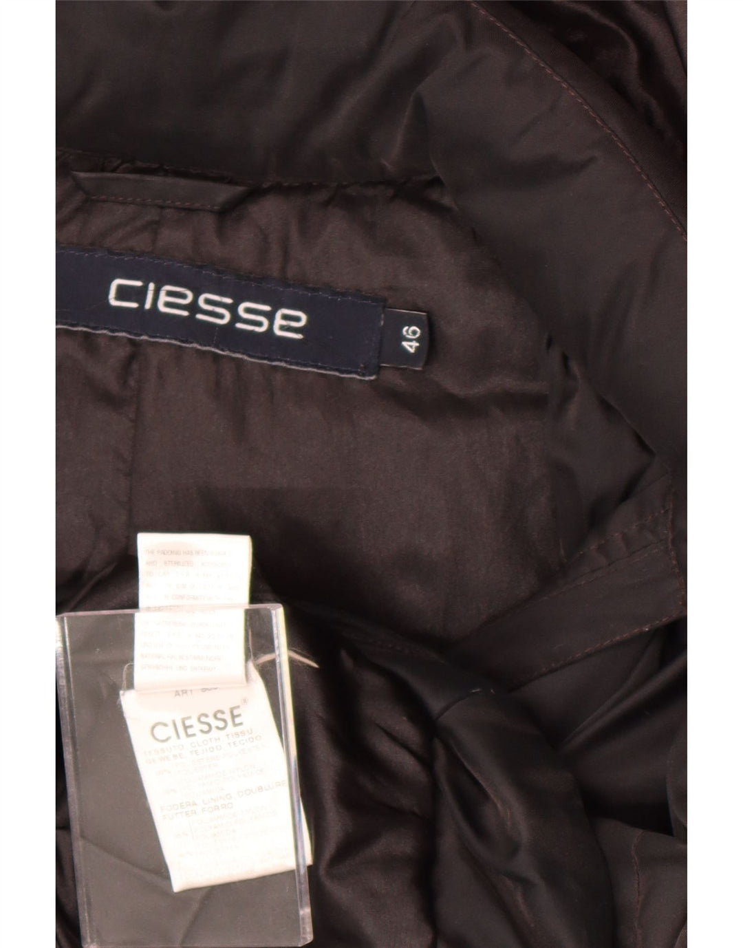 Ciesse Piumini Dame Hætte Polstret Jakke IT 46 Stor Sort Polyester