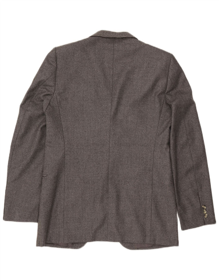 Cerruti 1881 Herren-Blazer mit 2 Knöpfen, UK 42, XL, graue Wolle