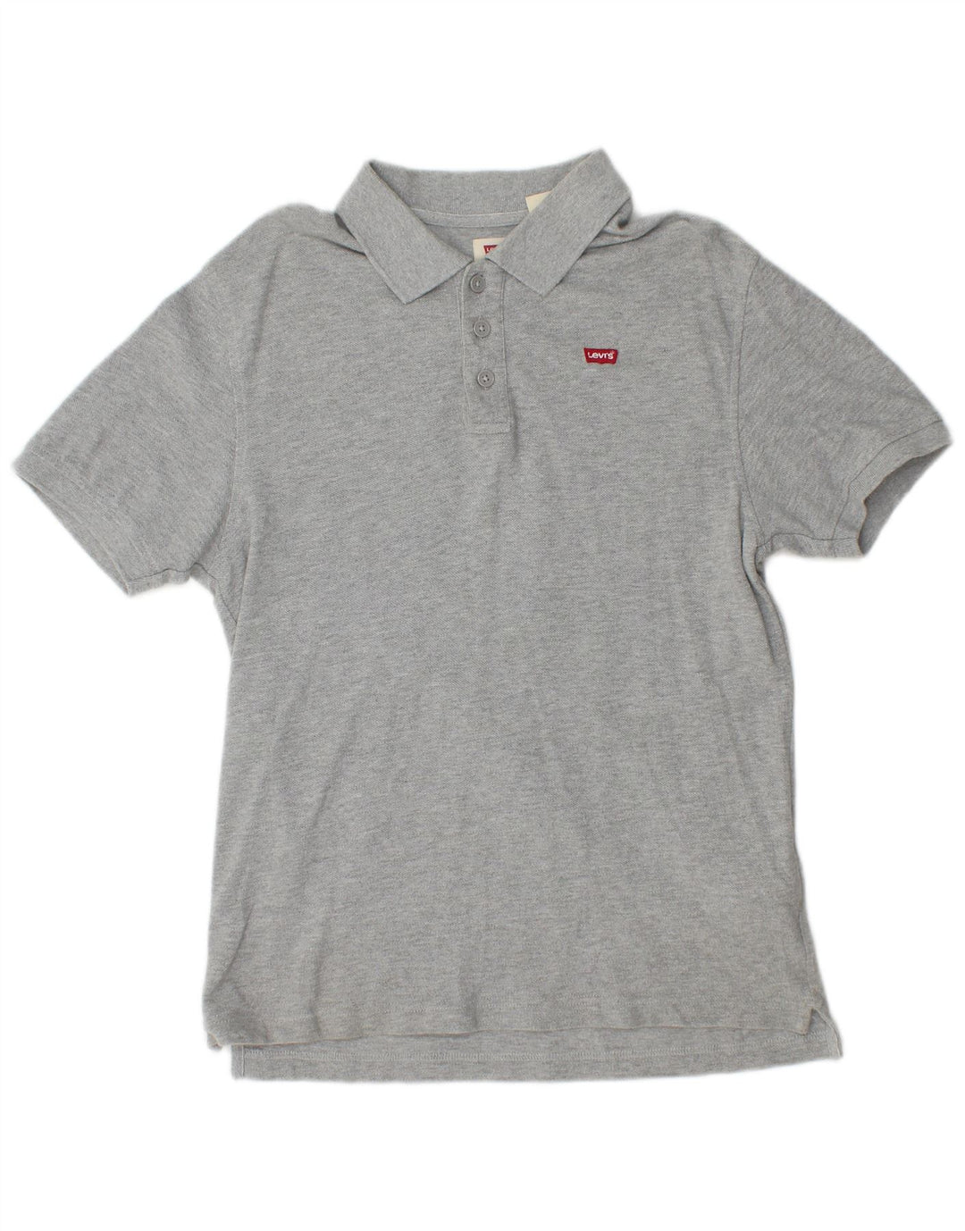 Polo Levi's da uomo piccola in cotone grigio