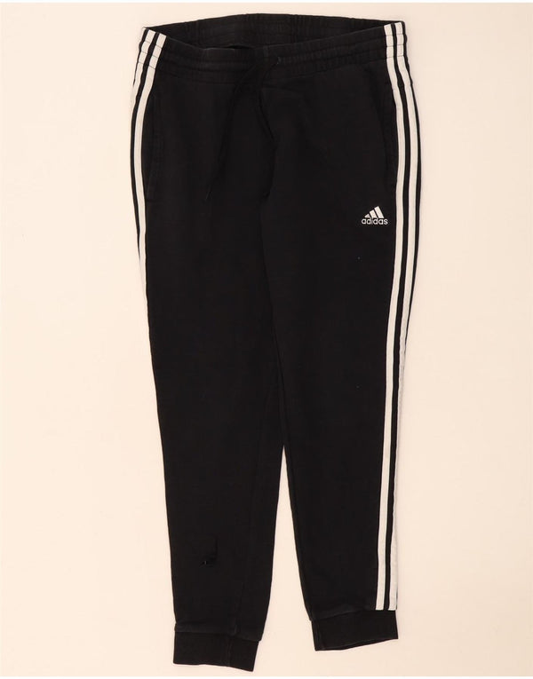Damskie spodnie dresowe Adidas Joggers UK 16/18, duże, czarne, bawełniane
