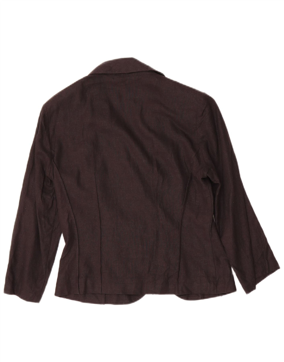 Marks & Spencer Damen-Blazerjacke mit 3/4-Ärmeln, Größe S, Schwarz, Leinen