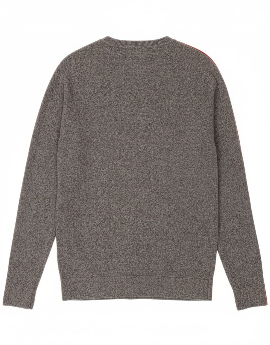 SUPERDRY Mens Crew Neck Jumper Sweater Small Grey Flecked Cotton