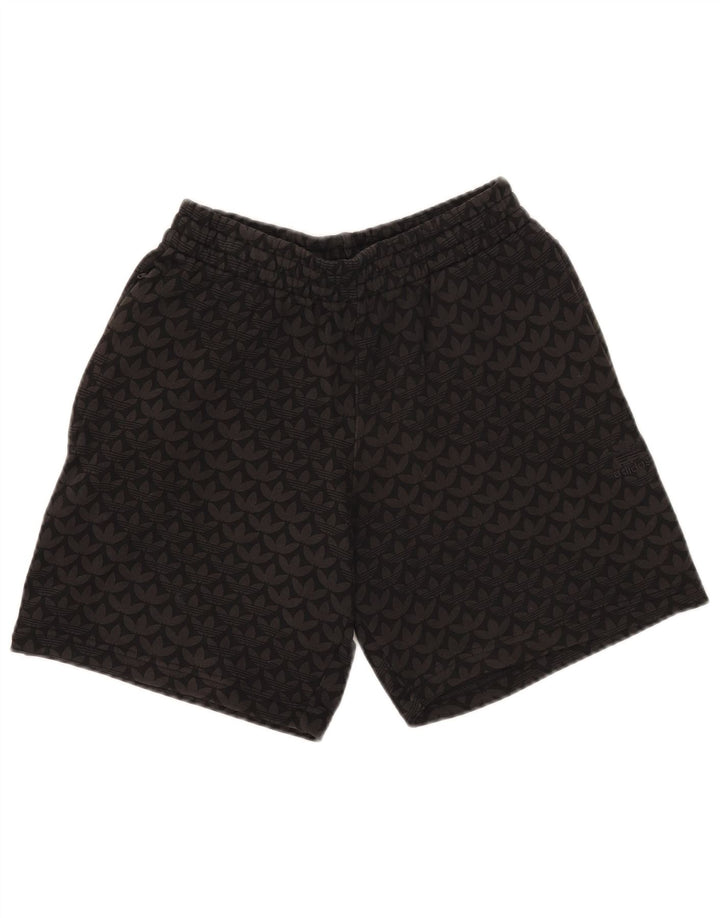 Adidas Mens Graphic Sport Shorts Small Black Cotton