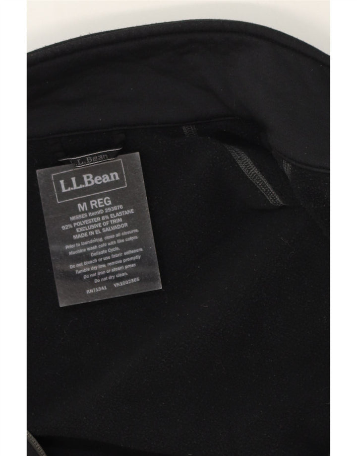 L.L.BEAN Womens Tracksuit Top Jacket UK 14 Medium Black Colourblock Vintage L.L.Bean and Second-Hand L.L.Bean from Messina Hembry 