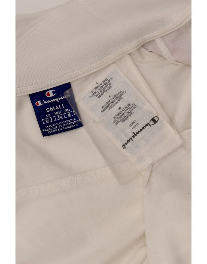 Champion Damen-Trainingsanzugoberteil mit Grafik, UK 10, Größe S, Weiß, Polyester