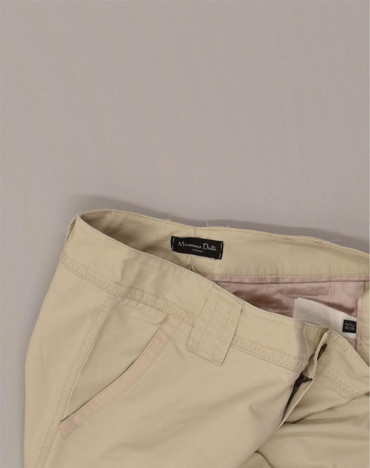 MASSIMO DUTTI Womens Straight Casual Trousers EU 38 Small W28 L321 Beige | Vintage Massimo Dutti | Thrift | Second-Hand Massimo Dutti | Used Clothing | Messina Hembry 