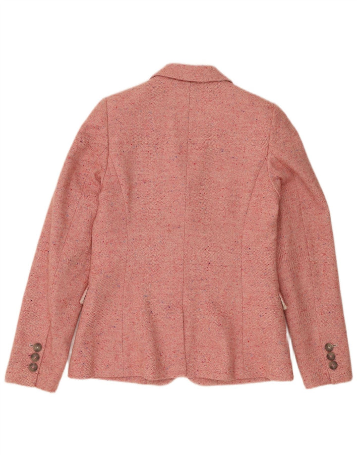 Chaqueta tipo blazer de 2 botones para mujer Joules UK 8 Small Lana moteada rosa