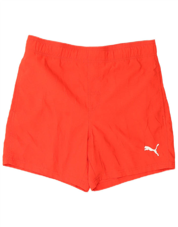 Pantaloncini da bagno da uomo Puma Small rossi in poliestere