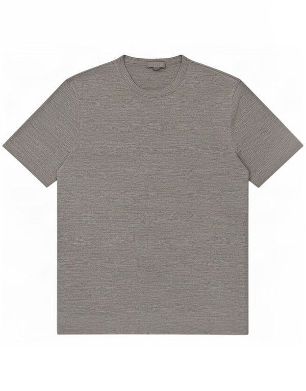 Cos T-shirt da uomo Top in seta screziata grigio medio