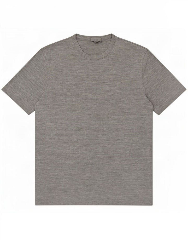 Cos T-shirt da uomo Top in seta screziata grigio medio
