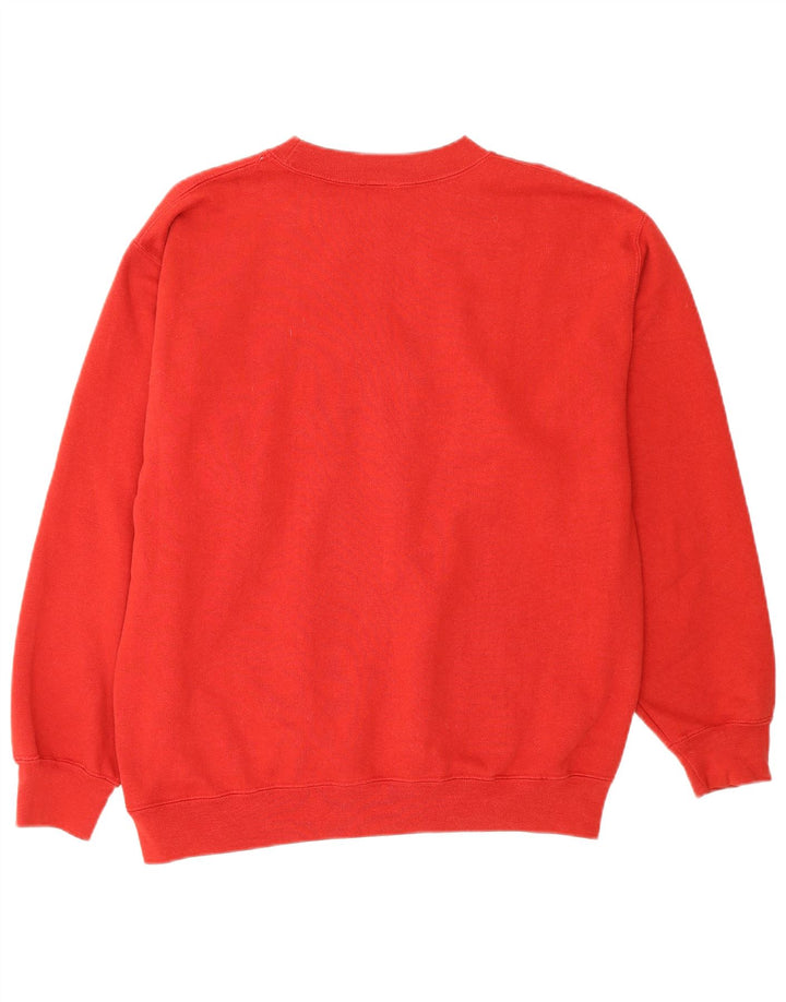 Timberland Mens Graphic Sweatshirt Jumper Small Red Cotton