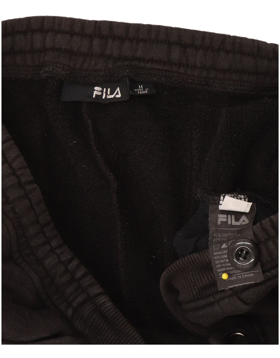 Fila Træningsdragtsbukser til kvinder UK 14 Medium Sort Bomuld