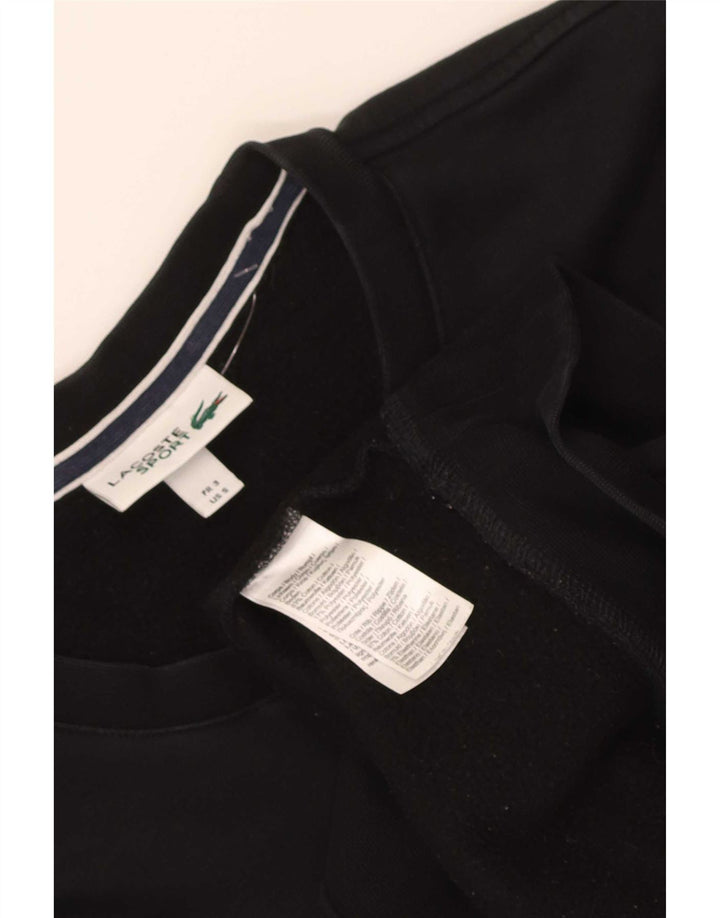 Lacoste Womens Regular Fit Sweatshirt Jumper Størrelse 3 Lille sort bomuld