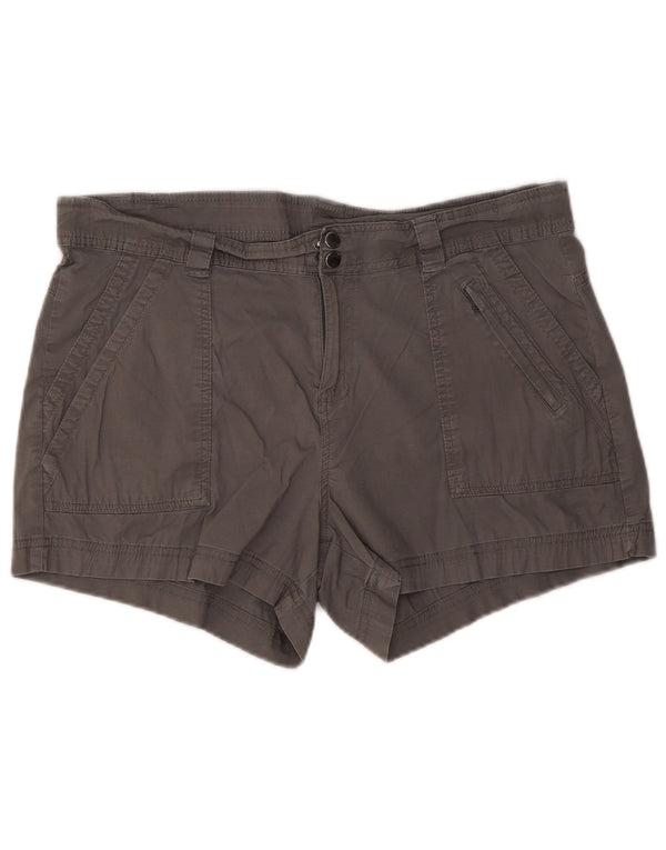 Mountain Warehouse Dame Casual Shorts UK 16 Large W34 Grå Bomuld