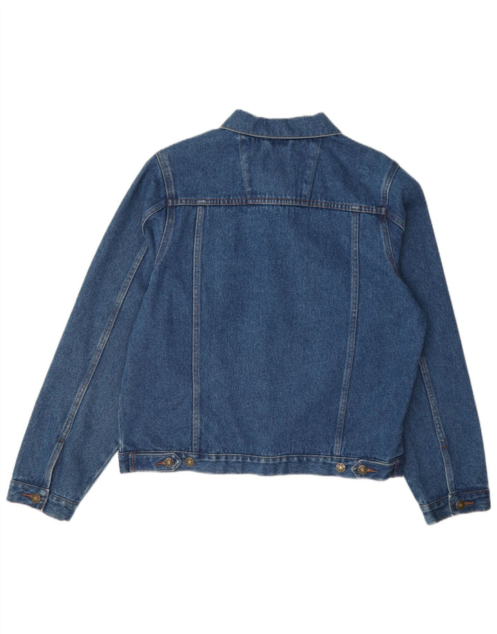 Red Baron Damen Jeansjacke UK 16 Große blaue Baumwolle