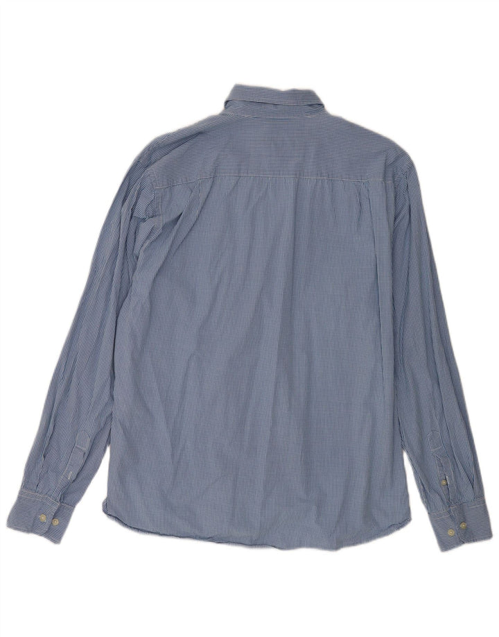 Mistral Mens Shirt XL Blue Gingham Cotton