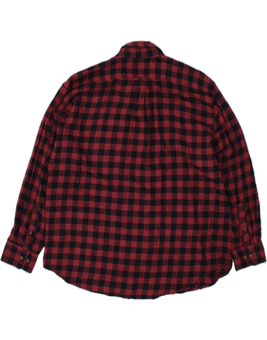 IZOD Mens Flannel Shirt 2XL Red Gingham Cotton Vintage Izod and Second-Hand Izod from Messina Hembry 