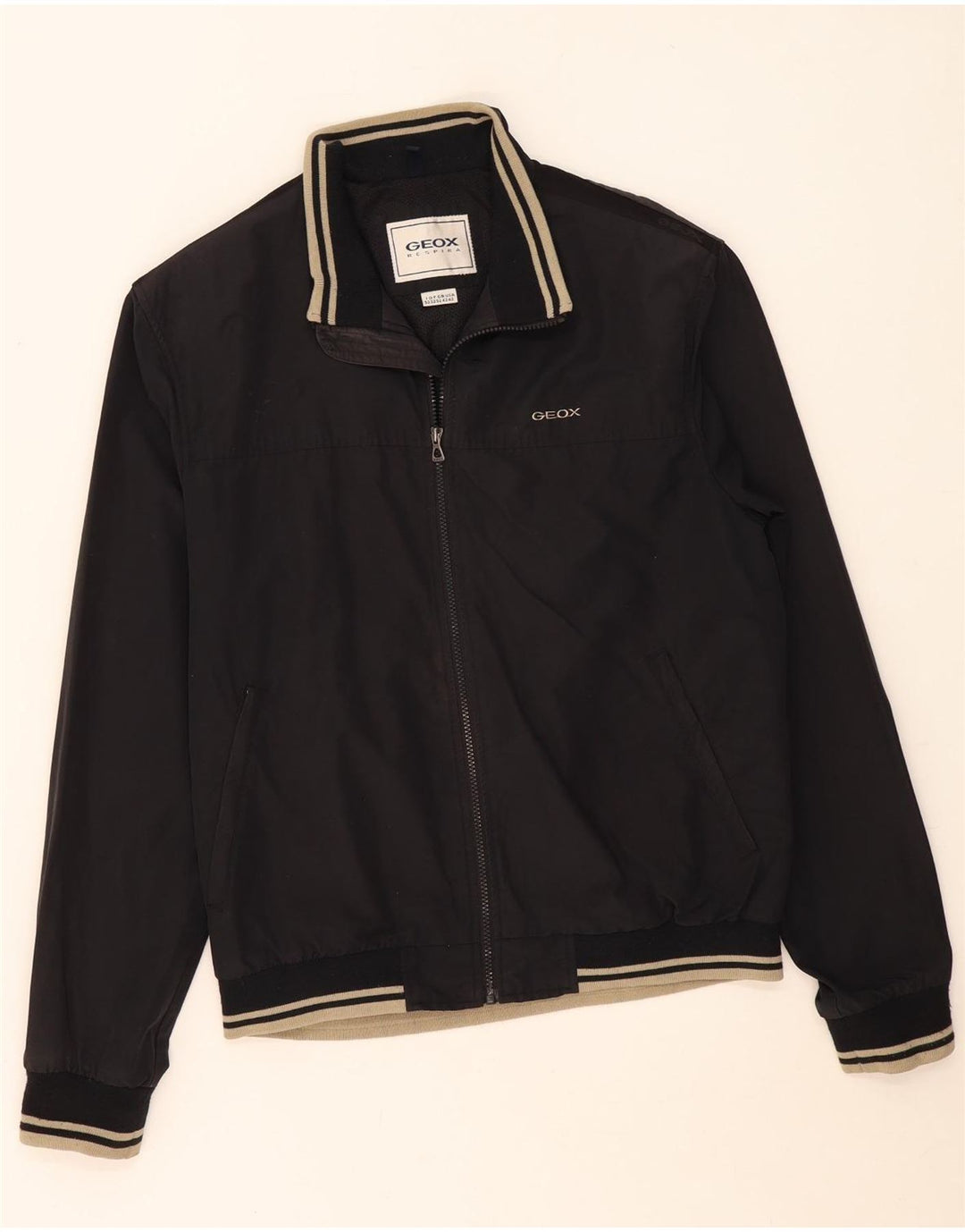 Geox Respira Mens Bomber Jacket IT 52 XL Black Cotton