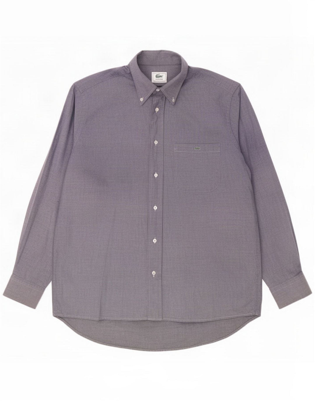 Lacoste Mens Shirt Size 39 Medium Blue Cotton