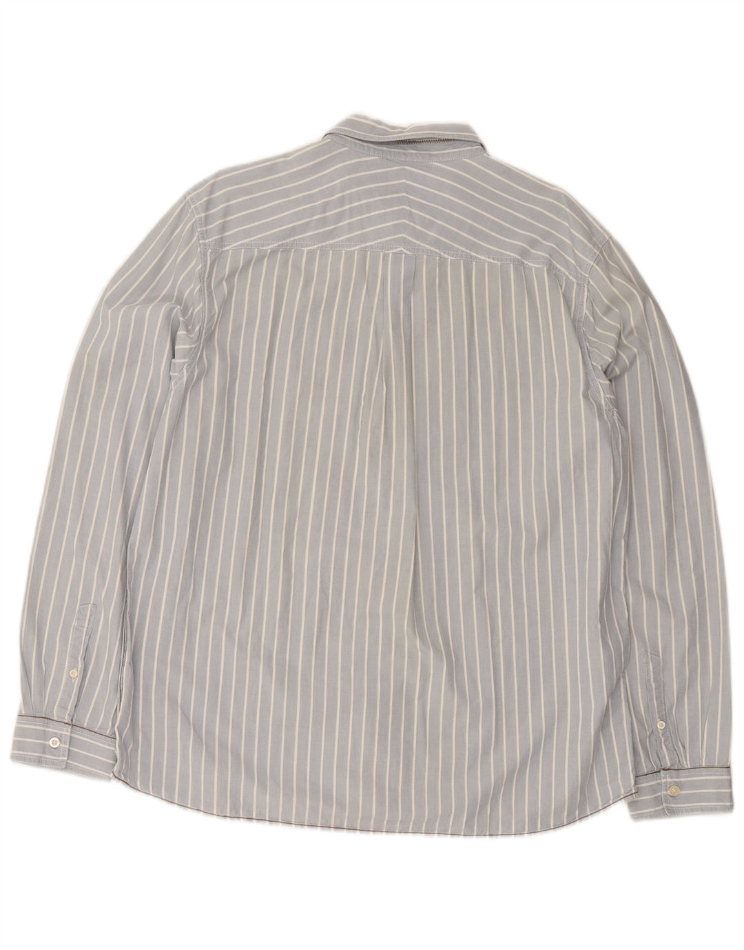 White Stuff Mens Classic Fit Shirt 2XL Blue Pinstripe Cotton