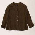 LUISA SPAGNOLI Womens 4 Button Blazer Jacket UK 16 Large Khaki Vintage Luisa Spagnoli and Second-Hand Luisa Spagnoli from Messina Hembry 