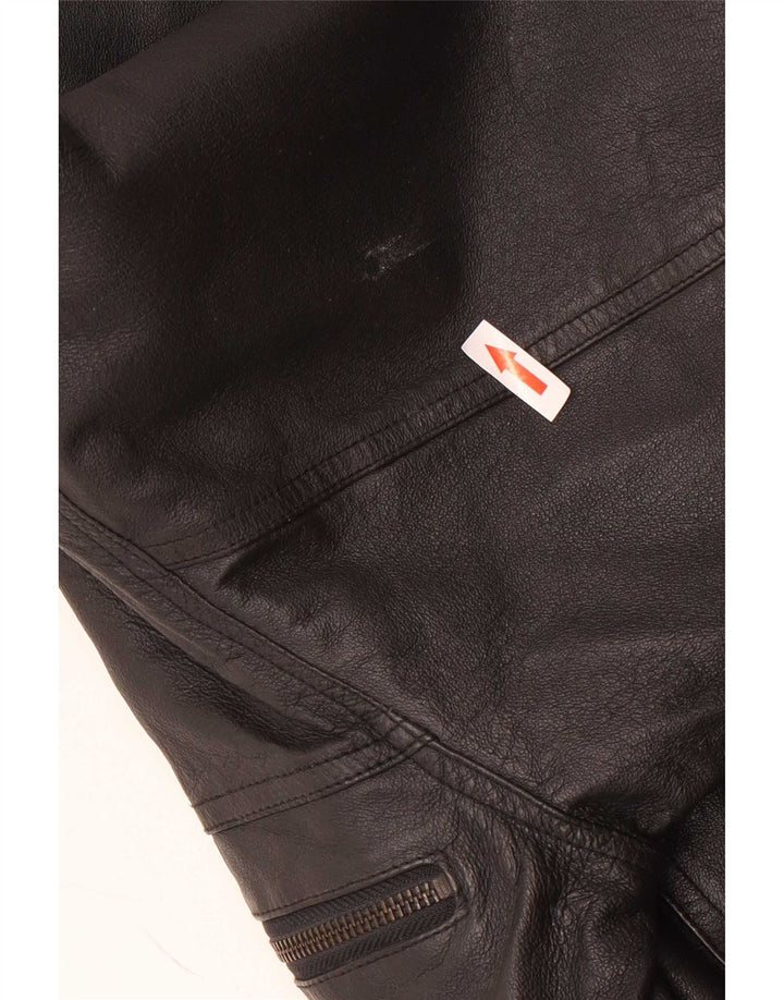 Jachetă Bomber din piele pentru bărbați C&A EU 48 Medium Black